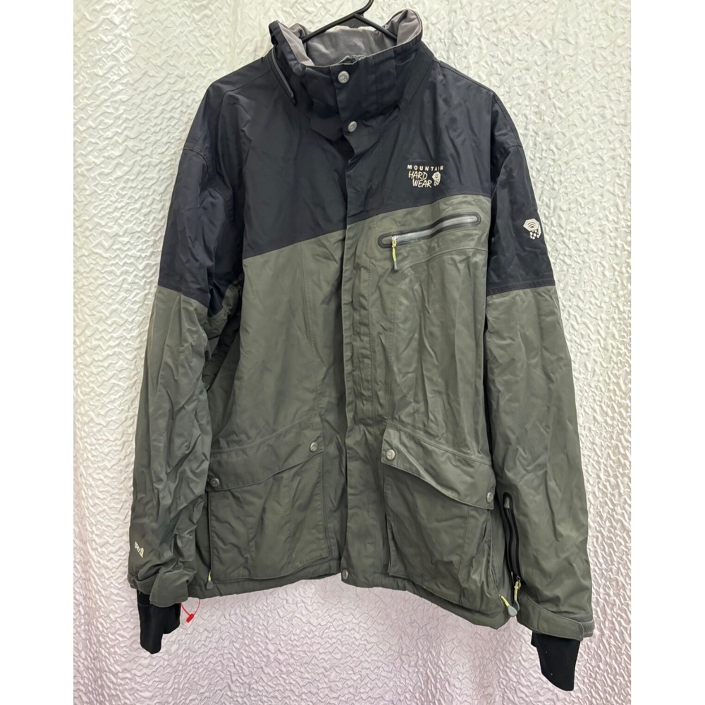 Mountain Hardwear Jacket Men's Green Insulated Soft Shell Rain Snowboard DryQ‎